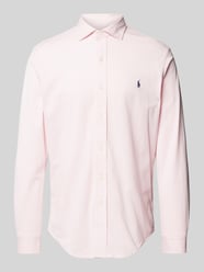 Freizeithemd mit Label-Stitching von Polo Ralph Lauren Pink - 10