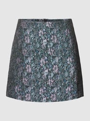 Minirock mit Allover-Muster von Marc O'Polo Denim Schwarz - 23