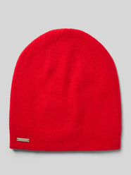 Beanie met labeldetail van Seeberger Rood - 7