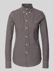 Bluzka koszulowa z listwą guzikową od Polo Ralph Lauren - 14