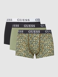 Trunks mit Logo-Bund im 3er-Pack Modell 'JOE BOXER TRUNK 3 PACK' von Guess Grün - 16