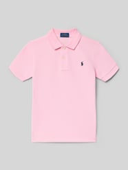 Regular Fit poloshirt van puur katoen van Polo Ralph Lauren Teens Fuchsia - 13