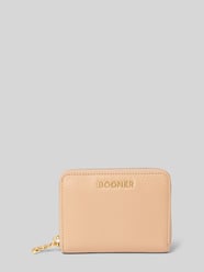 Portemonnee van leer met labeldetail, model 'norah' van BOGNER Beige - 2