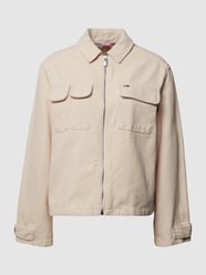 Jacke aus Baumwolle mit Label-Stitching von Tommy Jeans Weiß - 21