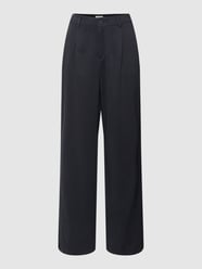 Broek met bandplooi van s.Oliver RED LABEL Grijs / zwart - 38
