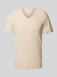T-Shirt mit V-Ausschnitt von MCNEAL Beige - 28