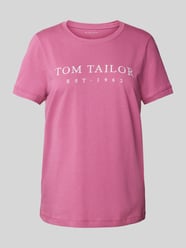 T-Shirt mit Rundhalsausschnitt  von Tom Tailor Pink - 13