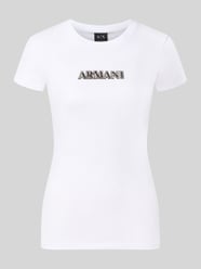 Slim Fit T-Shirt aus Baumwolle von Armani Exchange - 8