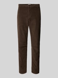 Regular fit broek van corduroy van Blend Bruin - 17