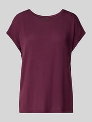 Regular Fit T-Shirt aus Lyocell-Mix Modell 'AVA' von Vero Moda Bordeaux - 36
