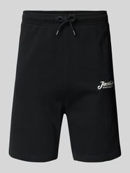 Slim fit sweatpants met labelprint, model 'GORDON' van Jack & Jones - 13