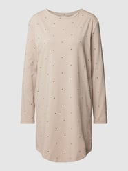 Nachthemd mit Allover-Print von Esprit Beige - 10