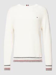 Strickpullover mit Logo-Stitching Modell 'SHADOW' von Tommy Hilfiger Beige - 42