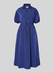 midi-jurk met korte ritssluiting en trekkoord bij de taille van Rich & Royal - 13