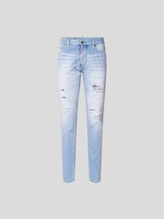 Slim Fit Jeans im Used-Look von Dsquared2 Blau - 3