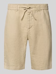 Shorts aus Leinen mit Gesäßtaschen von GANT Beige - 12
