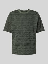 T-Shirt mit geripptem Rundhalsausschnitt von MCNEAL - 23