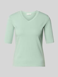 T-shirt z dekoltem w serek od Christian Berg Woman - 21