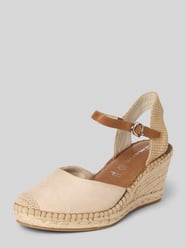 Espadrilles aus echtem Leder von Tamaris Beige - 7