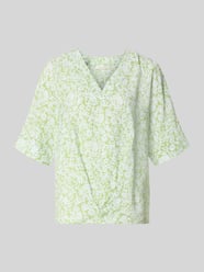regular fit blouse met V-hals en 1/2-mouwen van Christian Berg Woman - 31