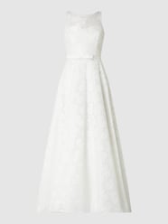 Brautkleid aus Spitze mit Zierschleife  von TROYDEN COLLECTION Weiß - 8