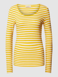 Longsleeve mit Streifenmuster von Marc O'Polo Gelb - 6