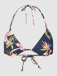 Bikinitop met bloemenprint, model 'INTO THE SUN' van Roxy Blauw - 38