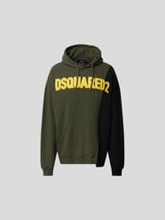 Hoodie mit Kontrasteinsatz von Dsquared2 Grün - 27