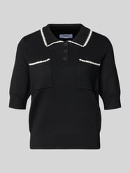 Regular Fit Poloshirt mit Brusttaschen Modell 'POLKA' von SUNCOO PARIS - 4