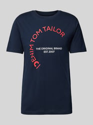 T-Shirt mit Rundhalsausschnitt von Tom Tailor Denim Blau - 2
