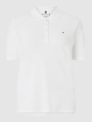 PLUS SIZE regular fit poloshirt met stretch  van Tommy Hilfiger Curve Wit - 47