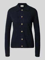 Gebreid jack met platte kraag en knoopsluiting van Christian Berg Woman - 2