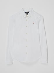Slim fit overhemd van katoen van Polo Ralph Lauren Teens Wit - 10