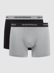 Boxershort van katoenmix met elastische logoband van Emporio Armani - 9