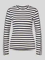 Longsleeve mit geripptem Rundhalsausschnitt von Marc Cain - 16
