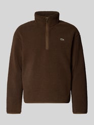 bluza o kroju regular fit z kołnierzem zapinanym od Lacoste - 40