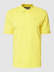 Poloshirt mit Logo-Stitching Modell 'Classic Organic Pique Pol' von Scotch & Soda Gelb - 34