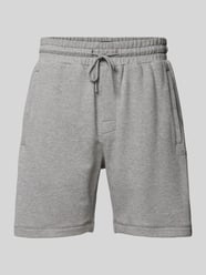 Regular Fit Sweatshorts mit Label-Schriftzug von BOSS Grau - 22