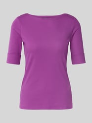 T-shirt z okrągłym dekoltem model ‘JUDY’ od Lauren Ralph Lauren - 7