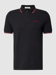Poloshirt mit Label-Stitching Modell 'SIGNATURE' von Ben Sherman Schwarz - 16