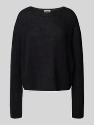 Sweter z dzianiny z mieszanki wełny z alpaki model ‘IMENY’ od Drykorn - 6