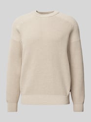 Gebreide pullover met extra brede schouders, model 'Alamaka' van BOSS Orange - 47