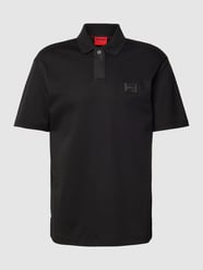 Regular Fit Poloshirt mit Label-Patch Modell 'Dagros' von HUGO Schwarz - 45