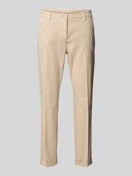 Slim fit broek met verkort model, model 'STELLA' van Cambio Beige - 1