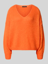 Sweter z dzianiny o kroju oversized z dodatkiem moheru od Oui - 10
