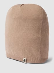 Gebreide muts met labeldetail van Roeckl Beige - 25