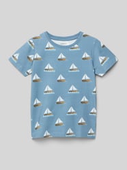 T-Shirt mit geripptem Rundhalsausschnitt Modell 'FILLE' von Name It - 43