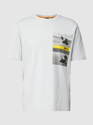 Relaxed Fit T-Shirt mit Motiv-Print von BOSS Orange Grau - 40