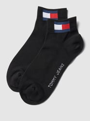 Sneakersocken mit Logo-Print im 2er-Pack von Tommy Hilfiger Schwarz - 19