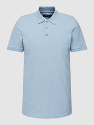 Poloshirt im unifarbenen Design Modell 'poleo' von Matinique Blau - 15